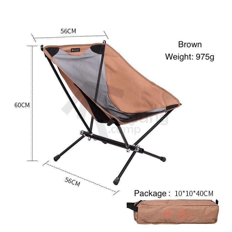 Ultralight Foldable Mesh Moon Chair Camping Fishing Picnic