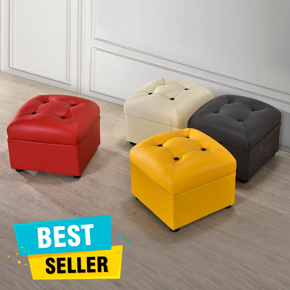 Living Room Fabric Stool Small Sofa Ready Stock