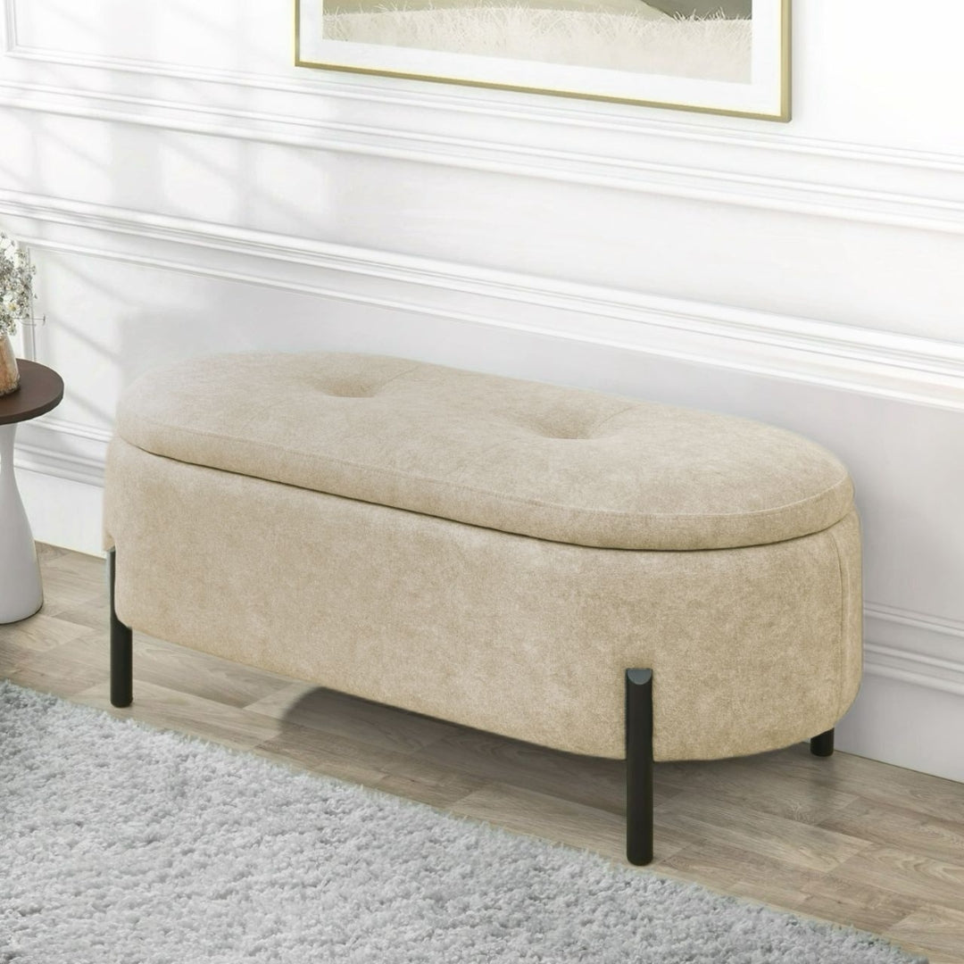 Multifunctional Storage Bench Stool Footrest Chair