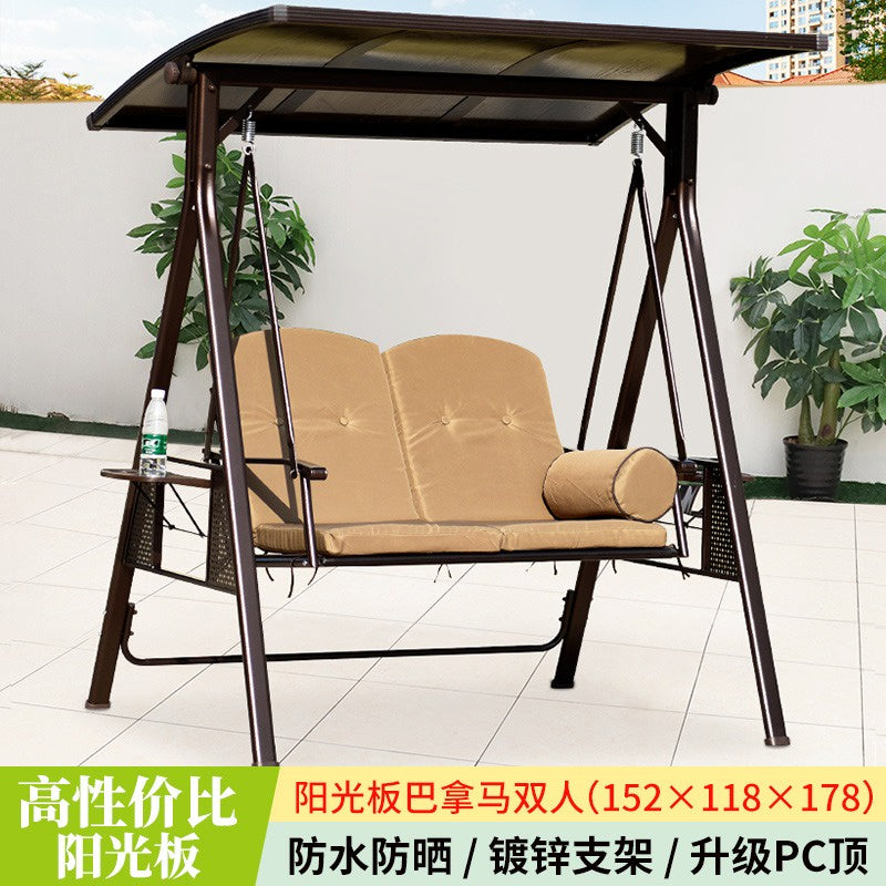 [2-3 Person] Outdoor Swing Balcony Swing Hanging Chair Home Garden Outdoor Courtyard Adjustable Canopy Hammocks 户外阳台秋千吊椅