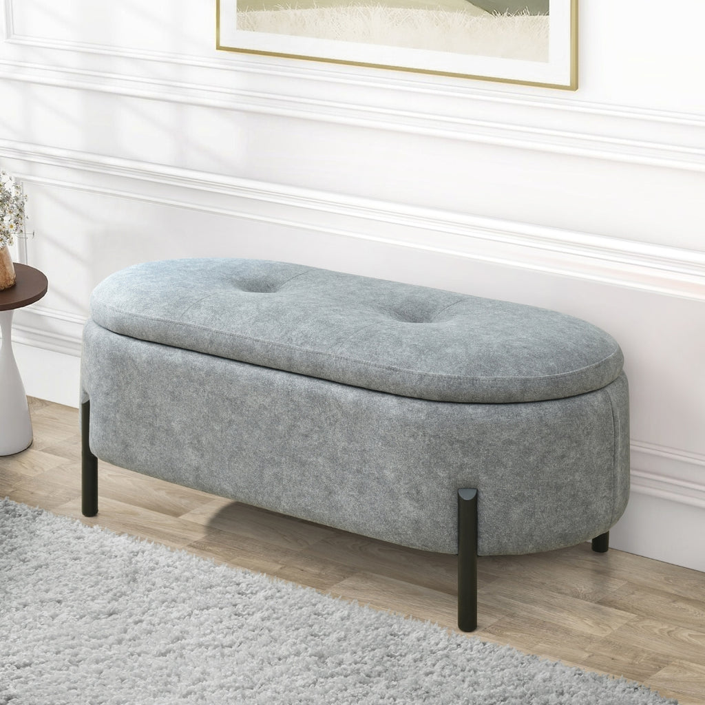 Multifunctional Storage Bench Stool Footrest Chair