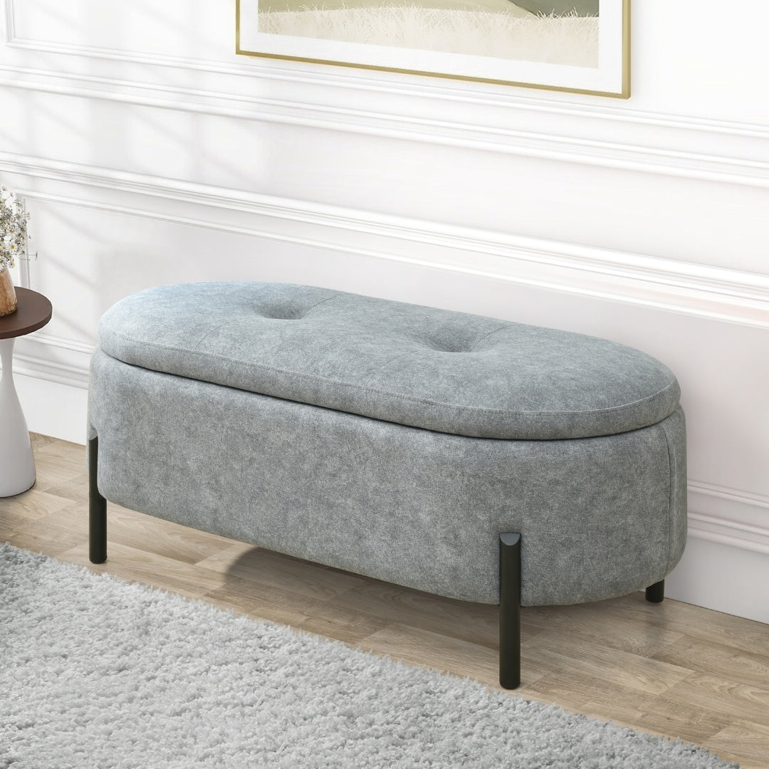 Multifunctional Storage Bench Stool Footrest Chair
