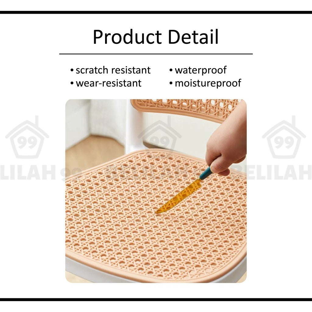 Belilah Rattan PP Chair Kerusi Rotan PP Minimalist Outdoor Chair Stackable Chair Kerusi Cafe Restaurant study chair