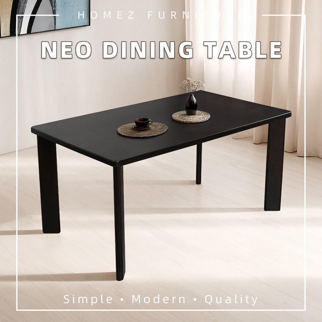 Solid Rubberwood 4-6 Seater Dining Set With Bench