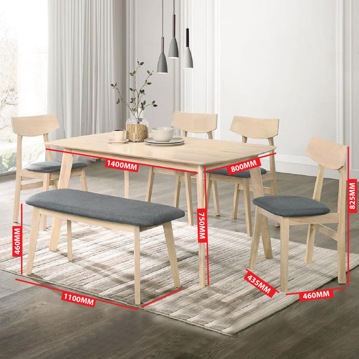 Affordable Modern Home Dining Table And Chair Set