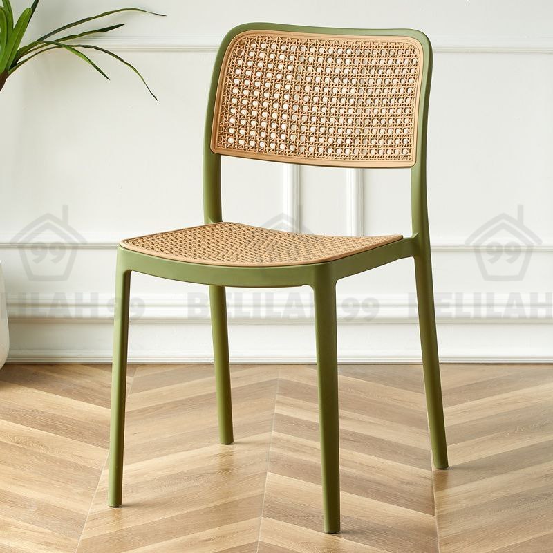 Belilah Rattan PP Chair Kerusi Rotan PP Minimalist Outdoor Chair Stackable Chair Kerusi Cafe Restaurant study chair
