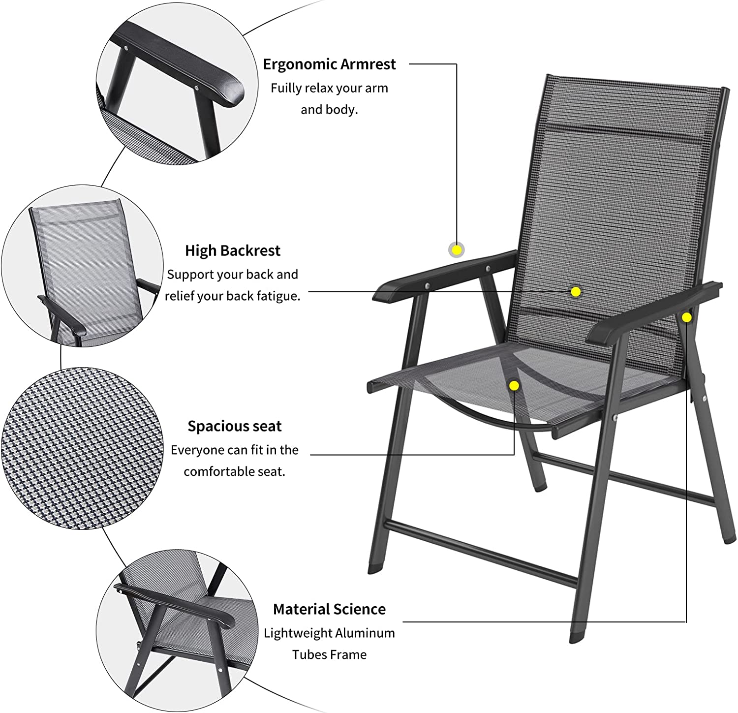 Luxury Mesh Metal Indoor Outdoor Balcony Dining Chairs