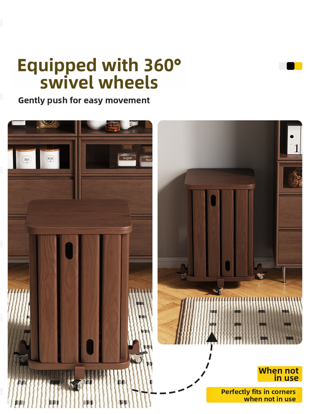 Real Wood Stacking and Folding Stools