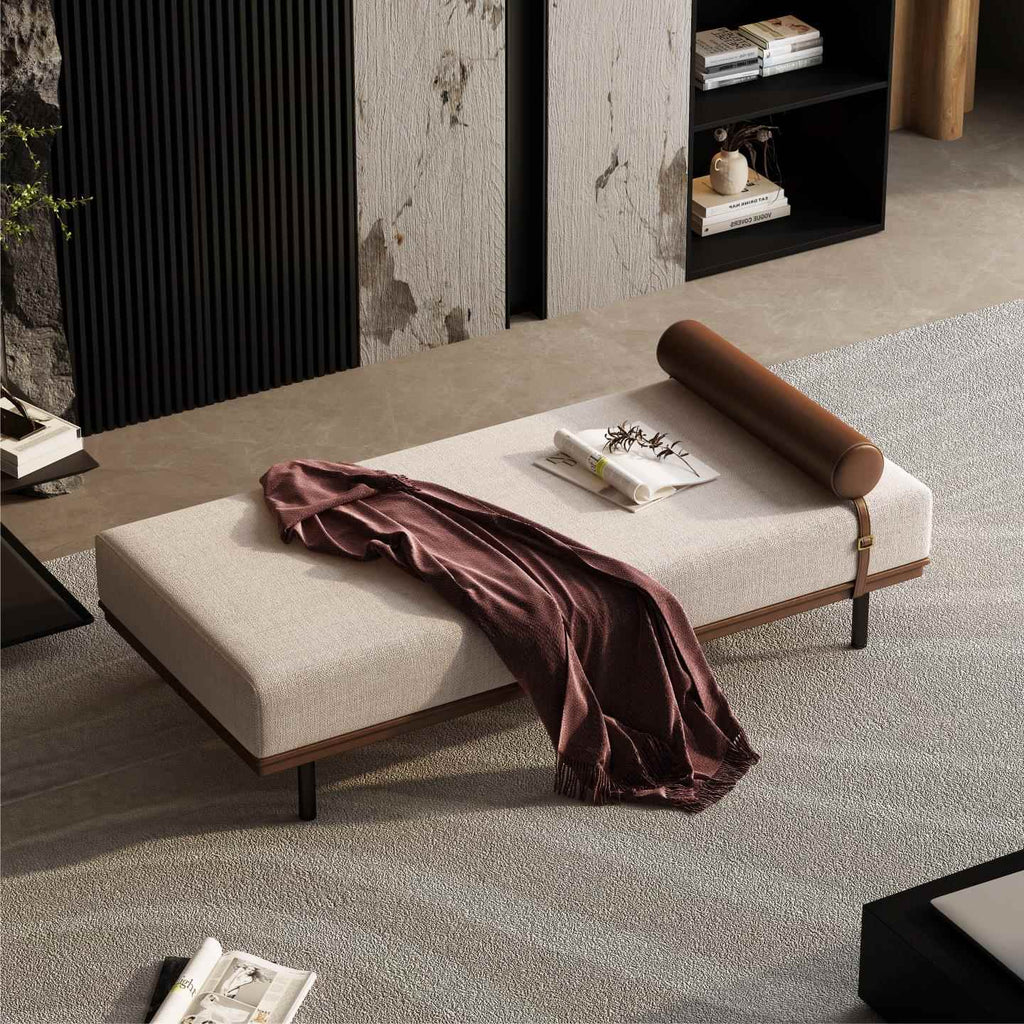 Italian Minimalist Footstool Bed Bench