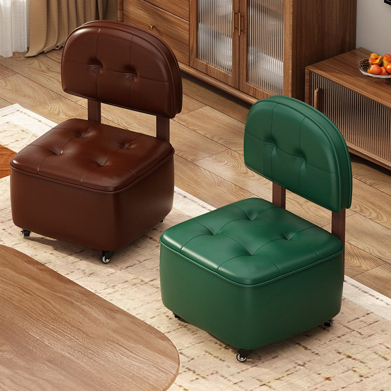 Multifunctional Soft Seat Stool With Backrest Small Sofa