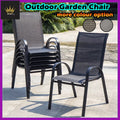 Luxury Mesh Metal Outdoor Patio Dining Side Chair