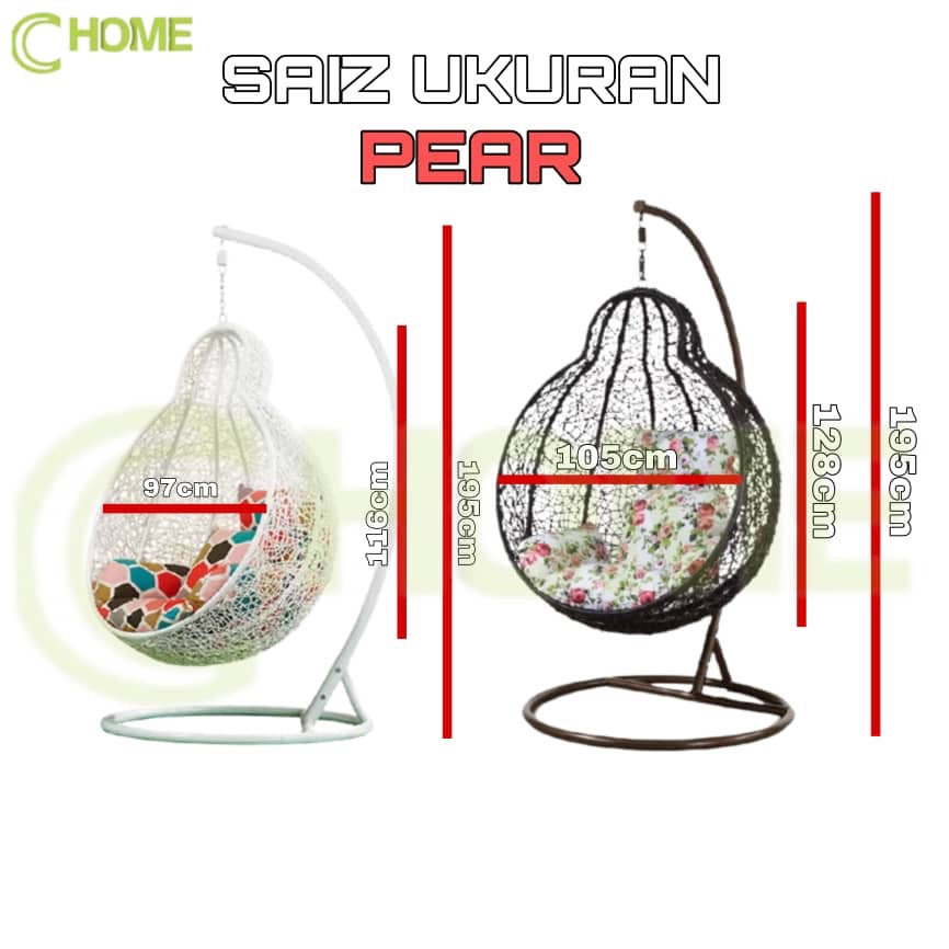 L XL Size Hanging Swing Chair Ready Stock