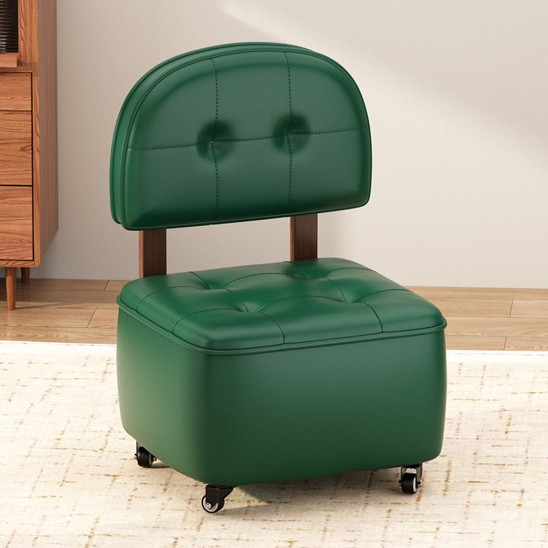 Multifunctional Soft Seat Stool With Backrest Small Sofa