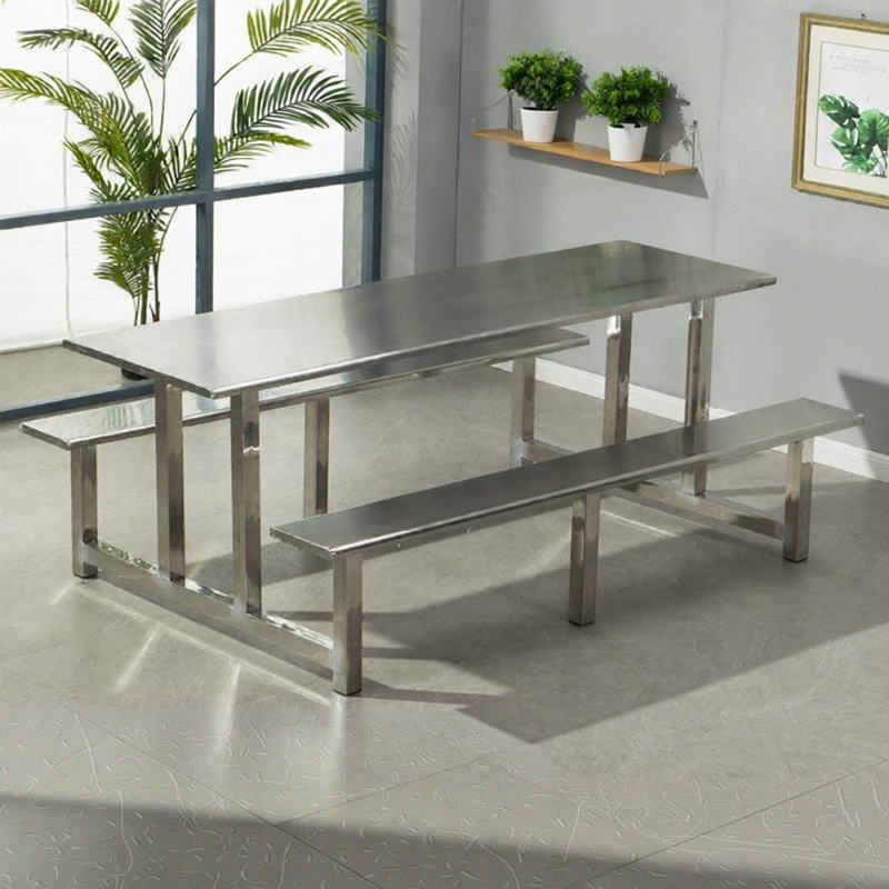BOJIAJIAJU | Canteen Steel Combo Table Chair