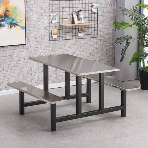 BOJIAJIAJU | Canteen Steel Combo Table Chair