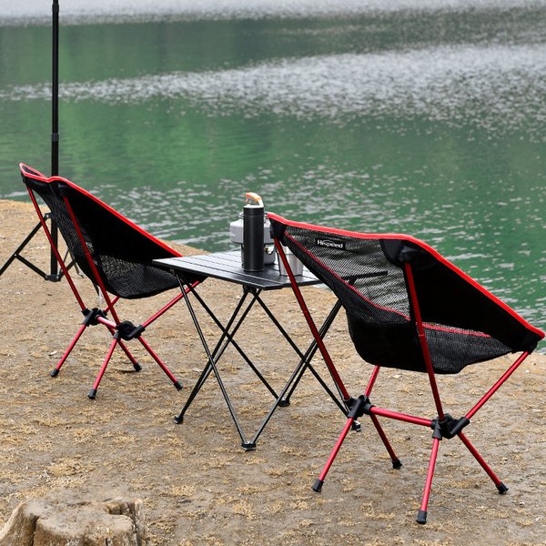 Portable A-Type Mesh Low Chair Camping BBQ Fishing