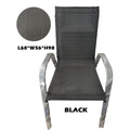 Luxury Mesh Metal Patio Dining Chair for Garden Balcony