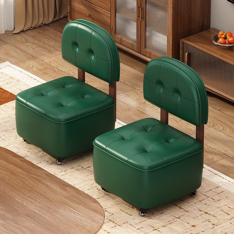 Multifunctional Soft Seat Stool With Backrest Small Sofa