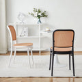 Nordic Rattan Plastic Stackable Outdoor Dining Chair