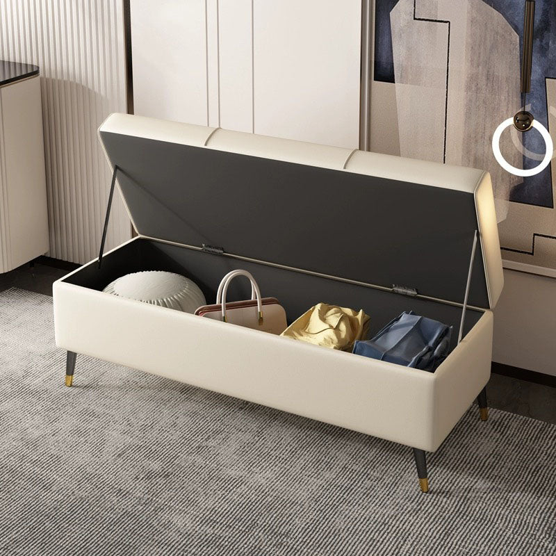 Tech Fabric Storage Shoe Bench Entryway Bedroom Stool