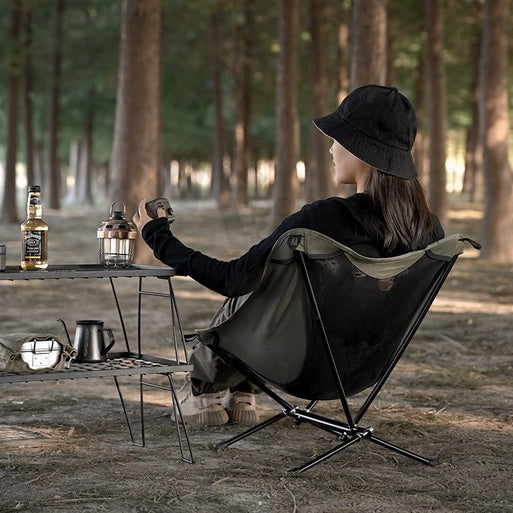 Ultralight Foldable Mesh Moon Chair Camping Fishing Picnic