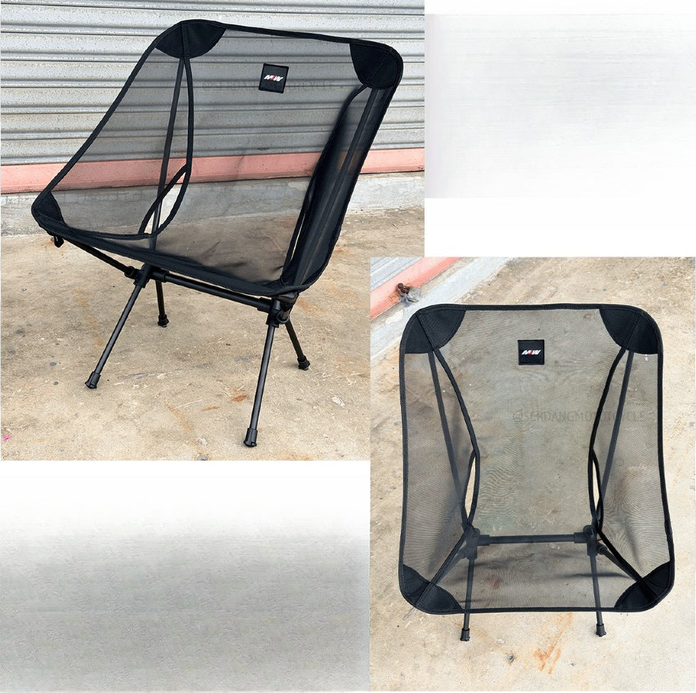 Ultra Lightweight Nylon Mesh Folding Camping Moon Chair